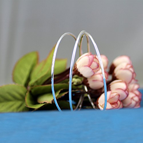 Tres pulseras de brazalete de plata esterlina