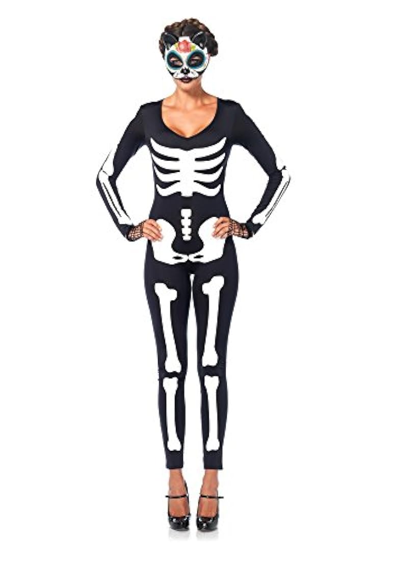 Traje de esqueleto que brilla en la oscuridad