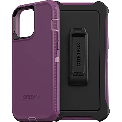 OTTERBOX serie Defender - Carcasa para iPhone 13 Pro Max y iPhone 12 Pro Max (edición sin pantalla) - color púrpura vívido