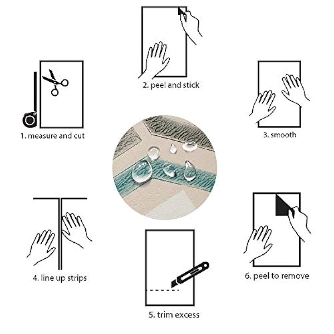 Papel pintado 3D para pared, hojas tropicales,