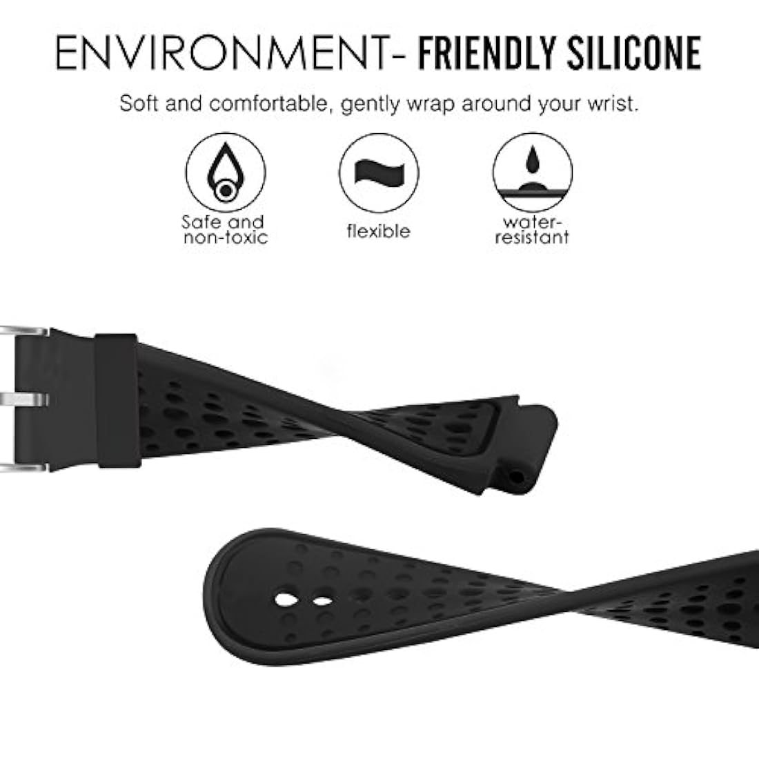 MoKo, banda ajustable de silicona suave de reloj