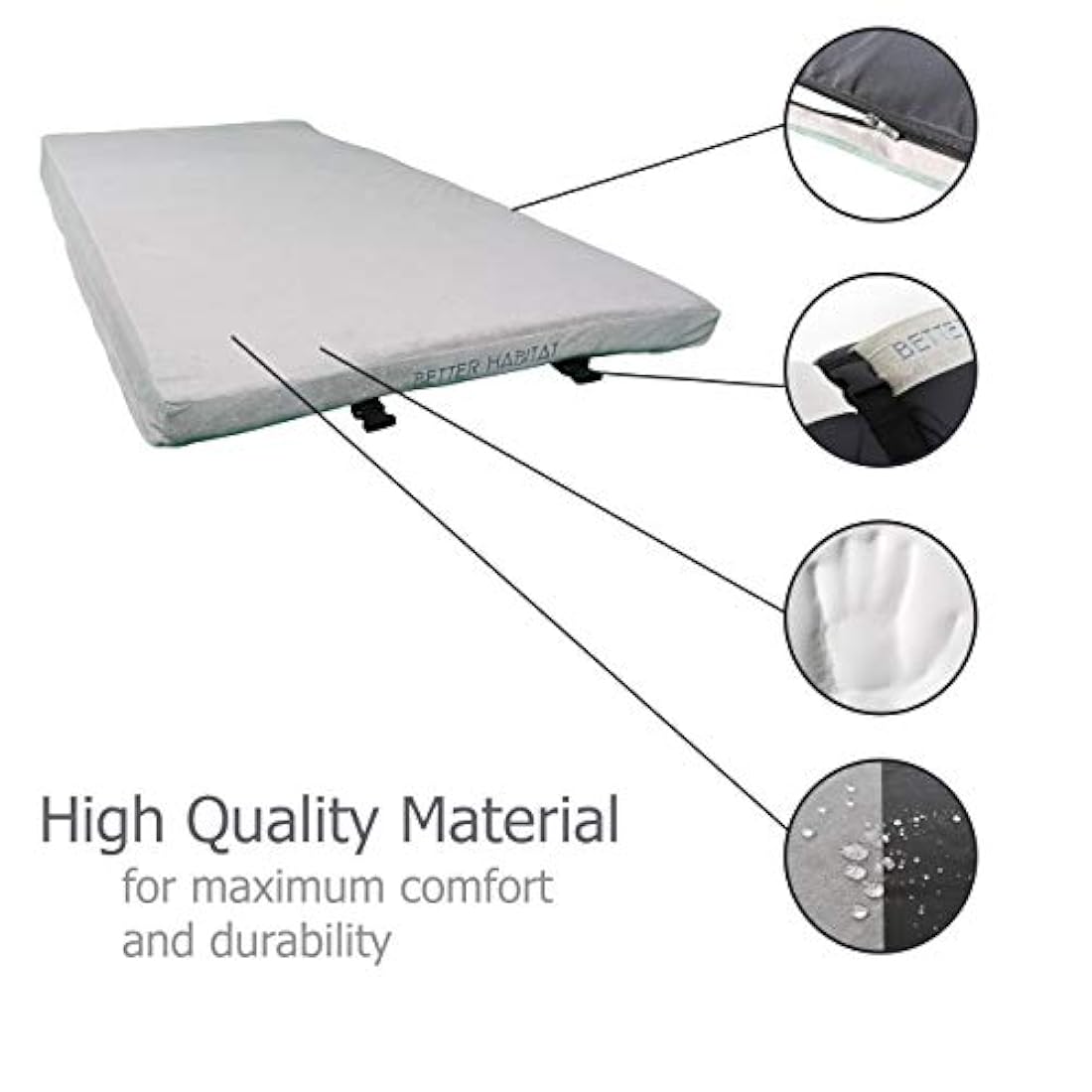 colchón de espuma viscoelástica para suelo y camping