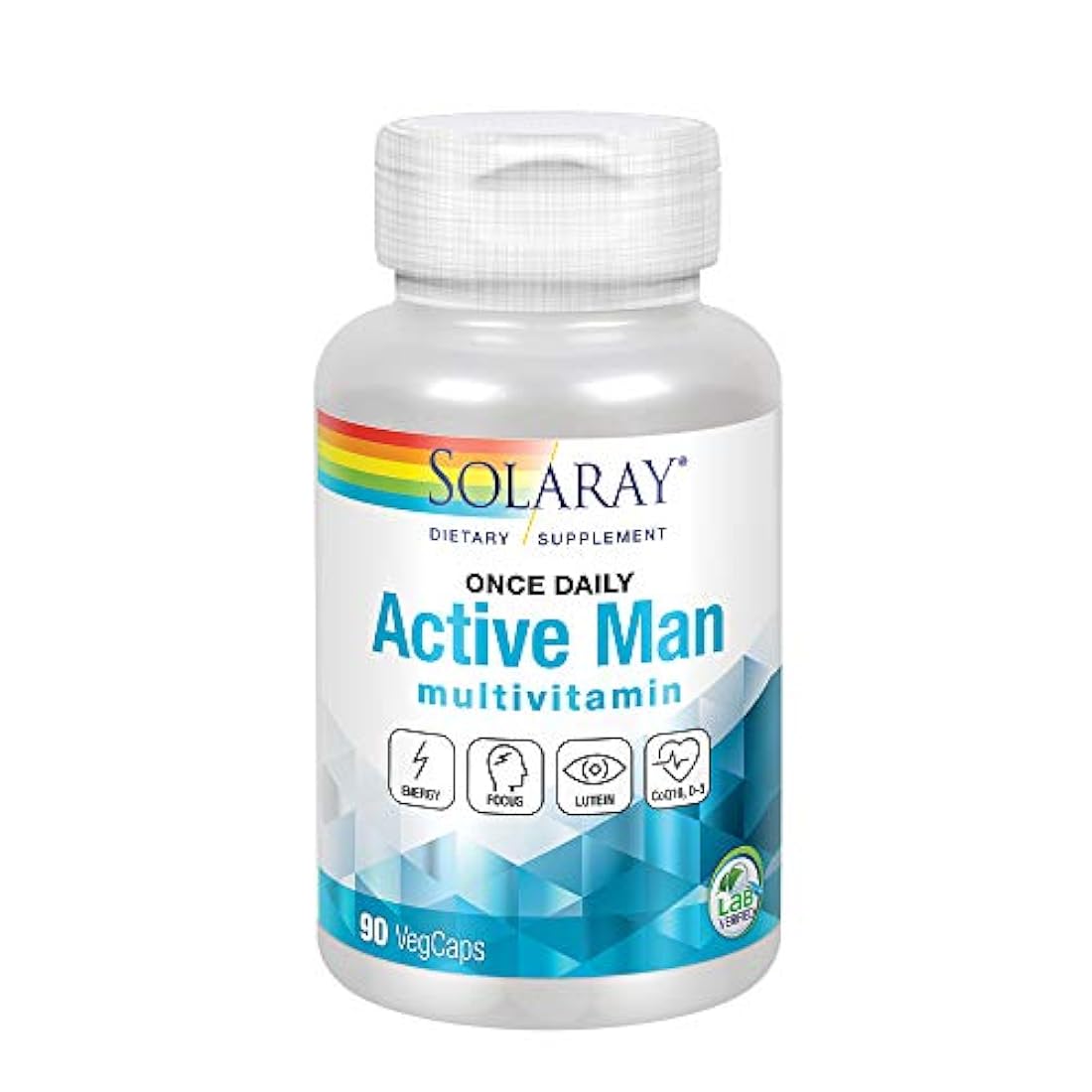 Solaray Once Daily Active Man Vcápsulas, 90 unidades