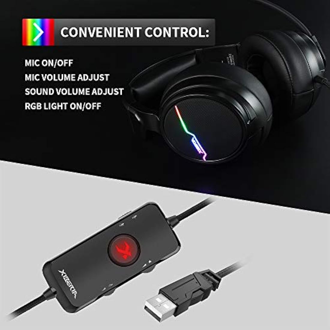 Jeecoo Xiberia USB Pro Gaming Headset para PC