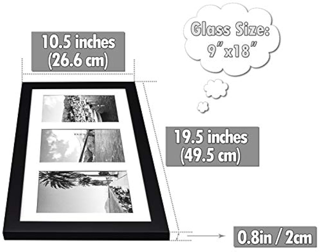 Esterilla para tres fotos de 5 x 7