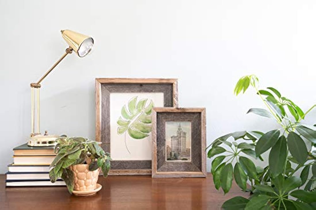 Portarretratos con marco de estilo rústico, 12 x 12