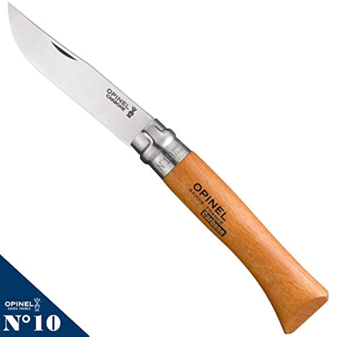 Opinel - Cuchillo plegable de bolsillo de acero al carbono