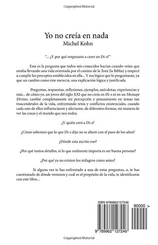 Libro Yo no creia en nada (Edicion en español)