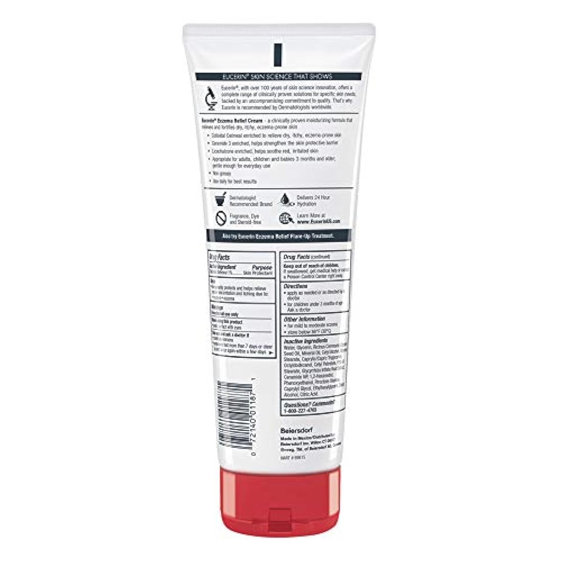 Crema de cuerpo para aliviar eczemas 8.0 onzas Eucerin