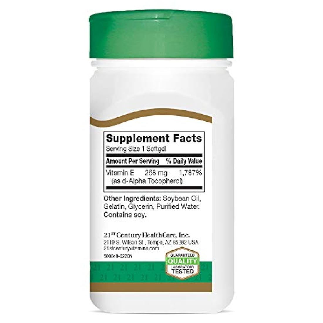 21st Century E 400 I.U. Natural (D-Alpha) Softgels, 110 unidades