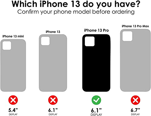 OtterBox Defender Series - Funda de repuesto para iPhone 13 PRO (no 13/13 Mini/13 Pro Max), color negro