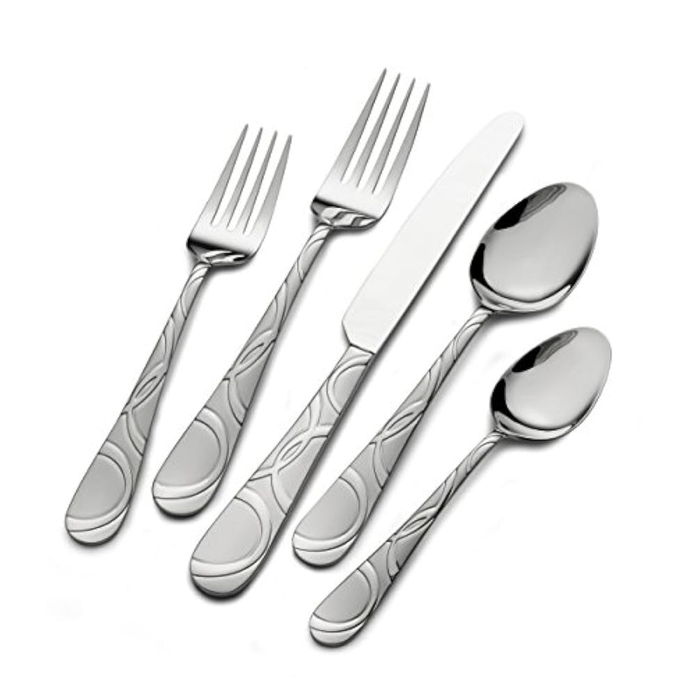 Juego de utensilios de cocina y cuchillos acero inoxidable