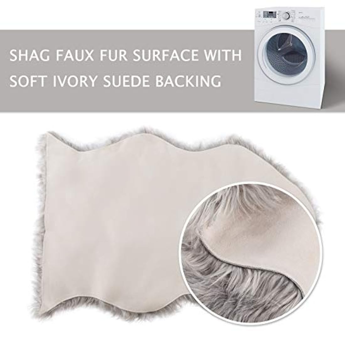 Alfombra de cama para mascotas felpa perros gatos, gris