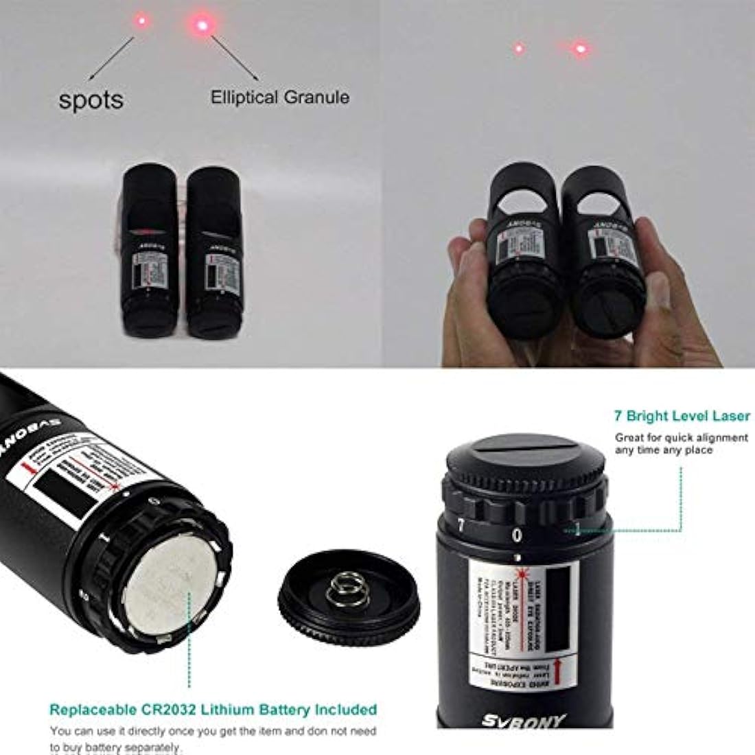 Colimator láser rojo para telescopio