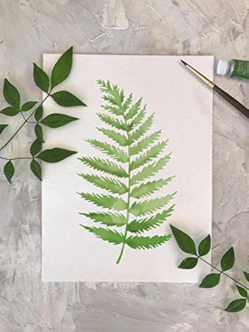 Plantillas de pared para pintura diseño de helecho