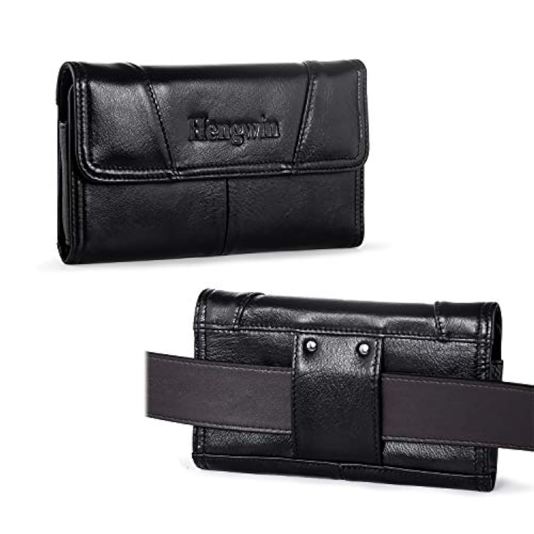 Hengwin Premium - Funda de piel horizontal para iPhone Xs