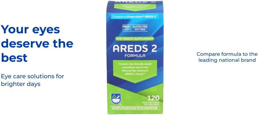Rite Aid AREDS 2 cápsulas blandas – 120 un salud ocular