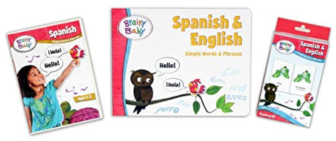Brainy Baby Colección para estudio de español e inglés