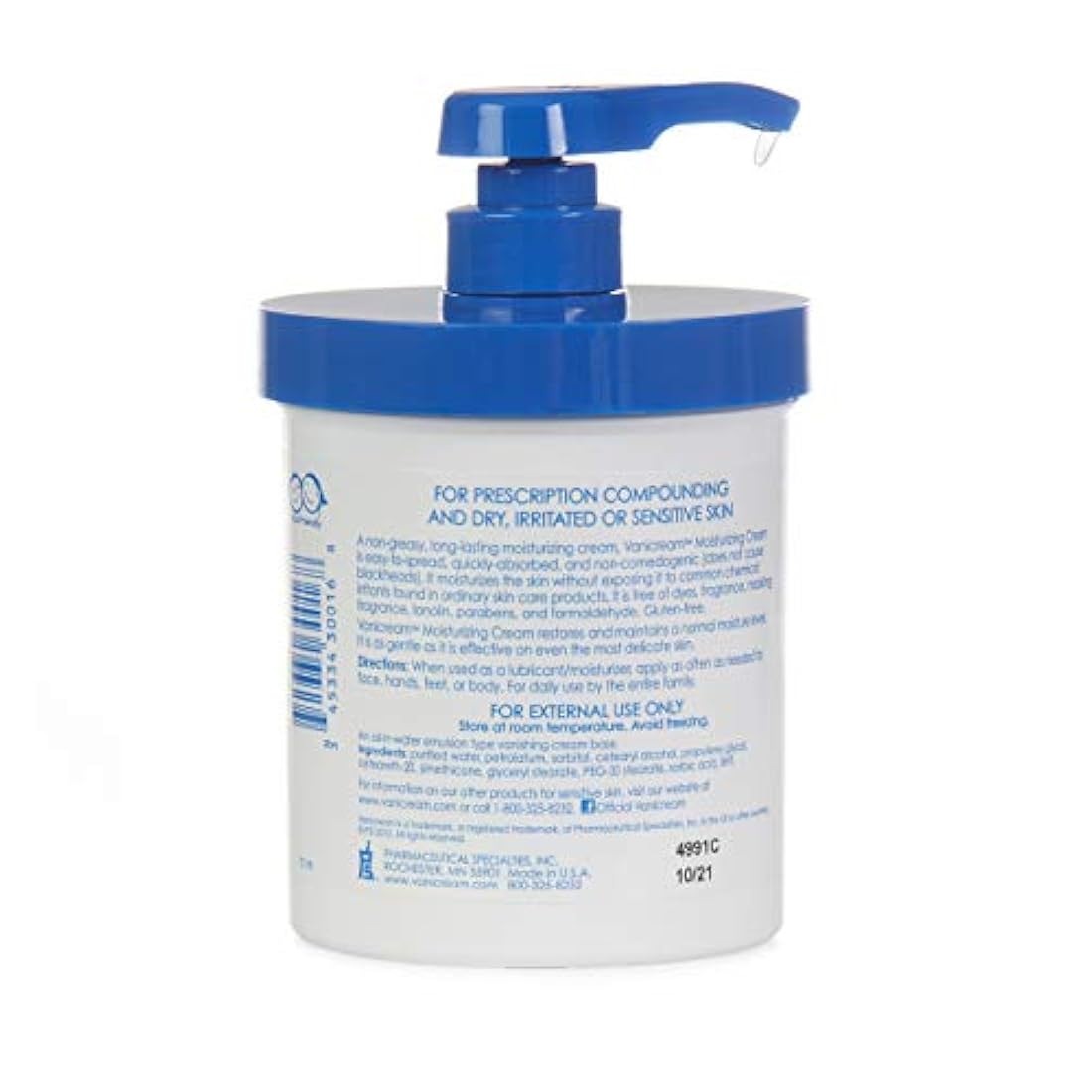 Vanicream - Bomba de crema para piel sensible