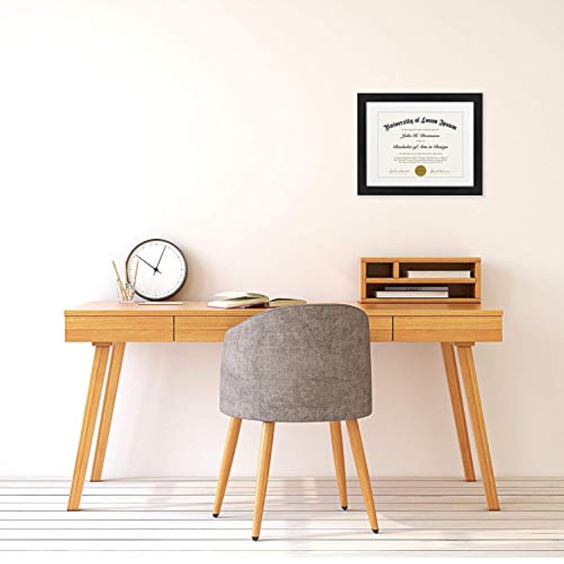 Marco para documentos de 11 x 14 pulgadas color negro