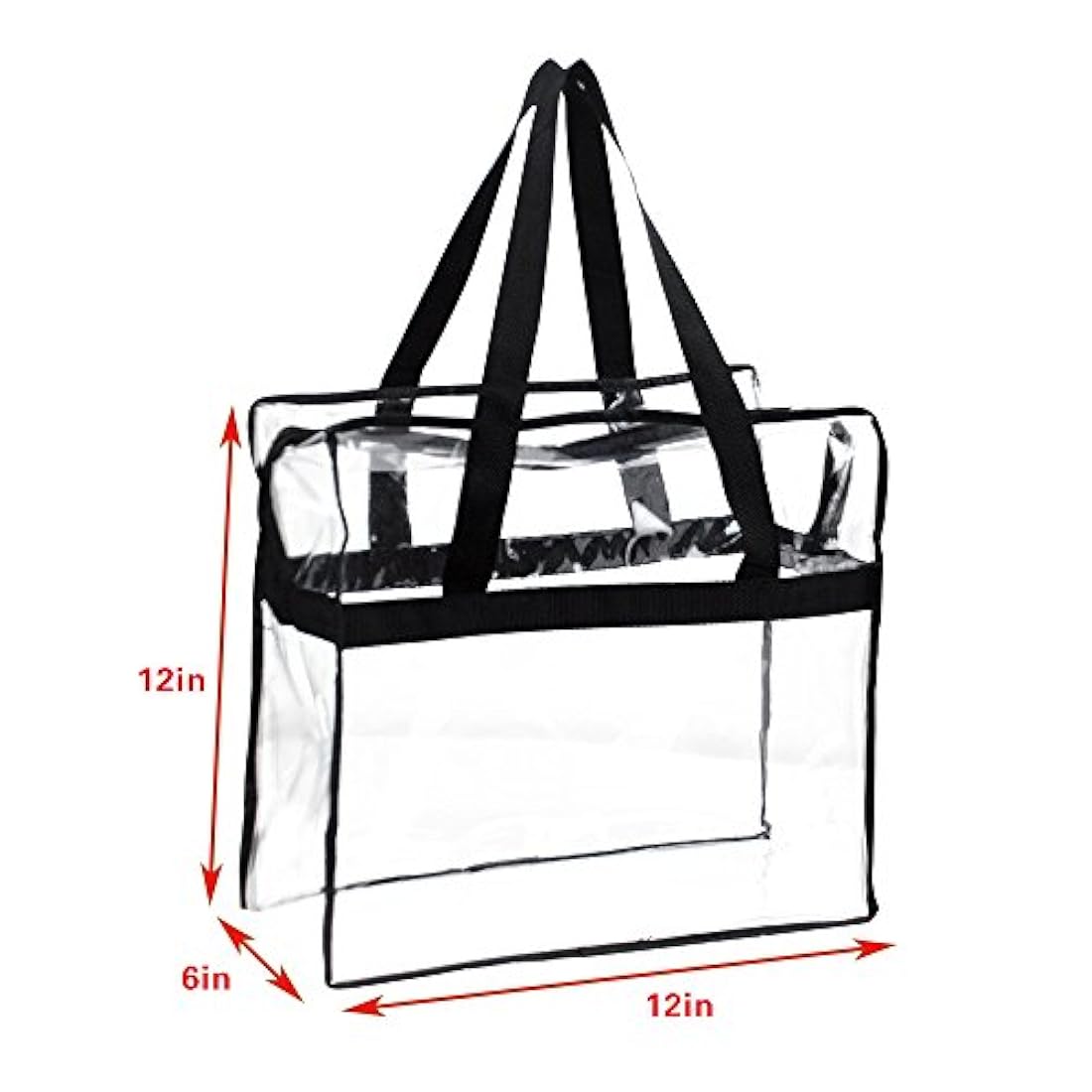 Clearworld Bolsa transparente en PVC con asas