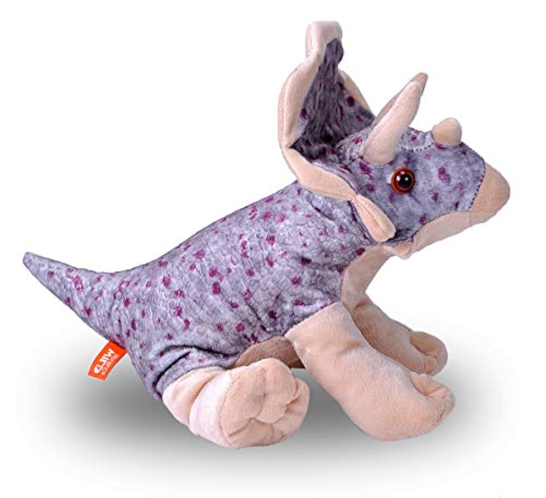 Triceratops Animal de peluche de 8 pulgadas, 12 Multicolor