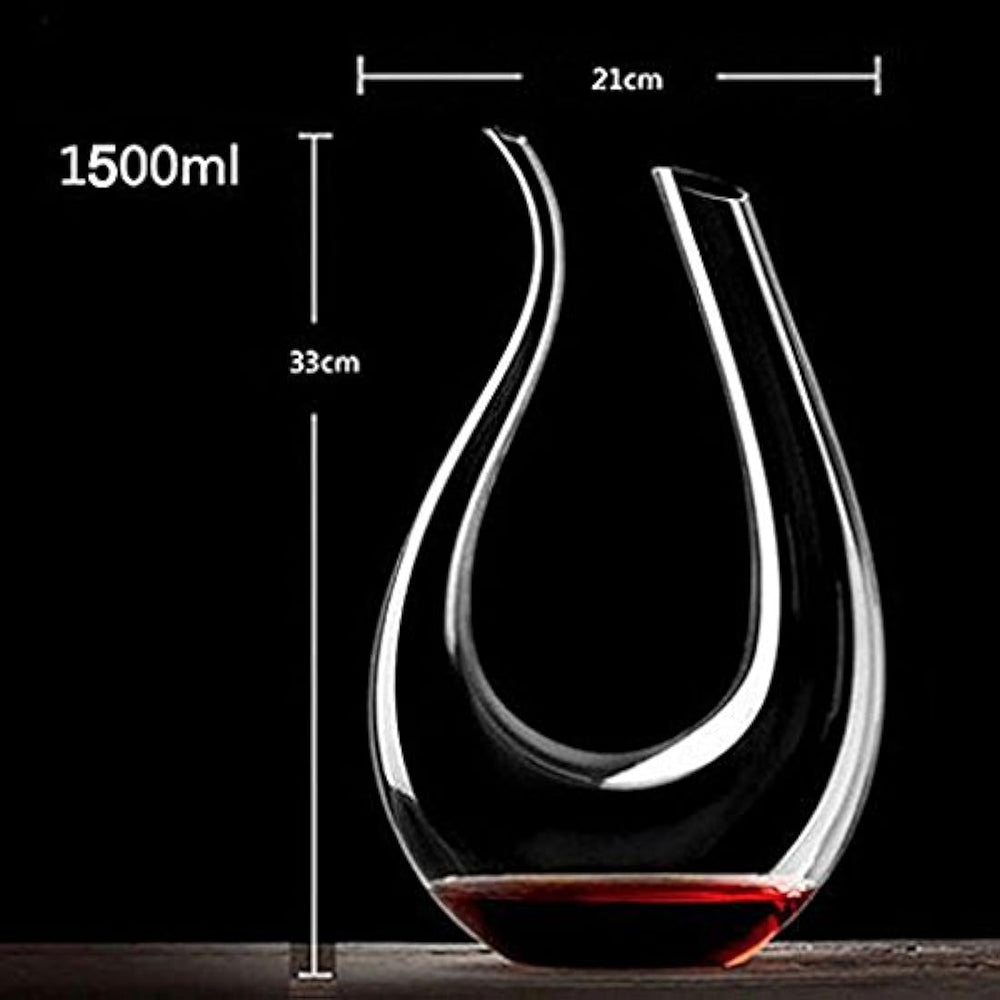 Decantador de vino aireador de vino clásico en forma de U