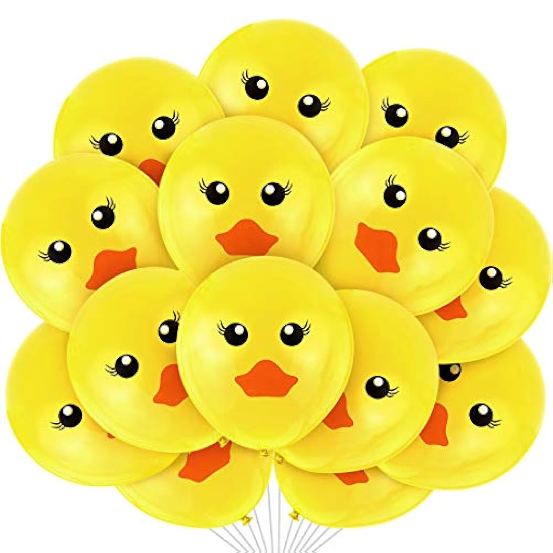 Globos de látex de pato amarillo de 60 piezas
