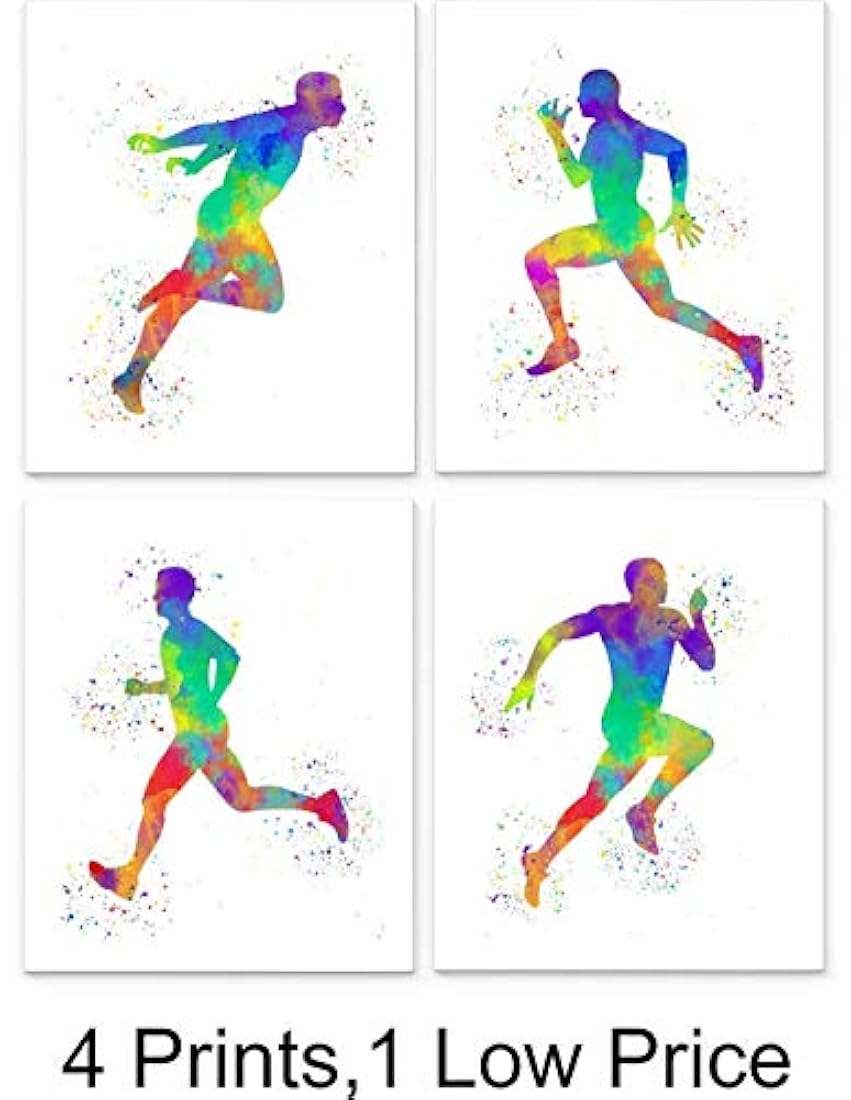 4 impresiones sin marco, fondo blanco decoración para pared