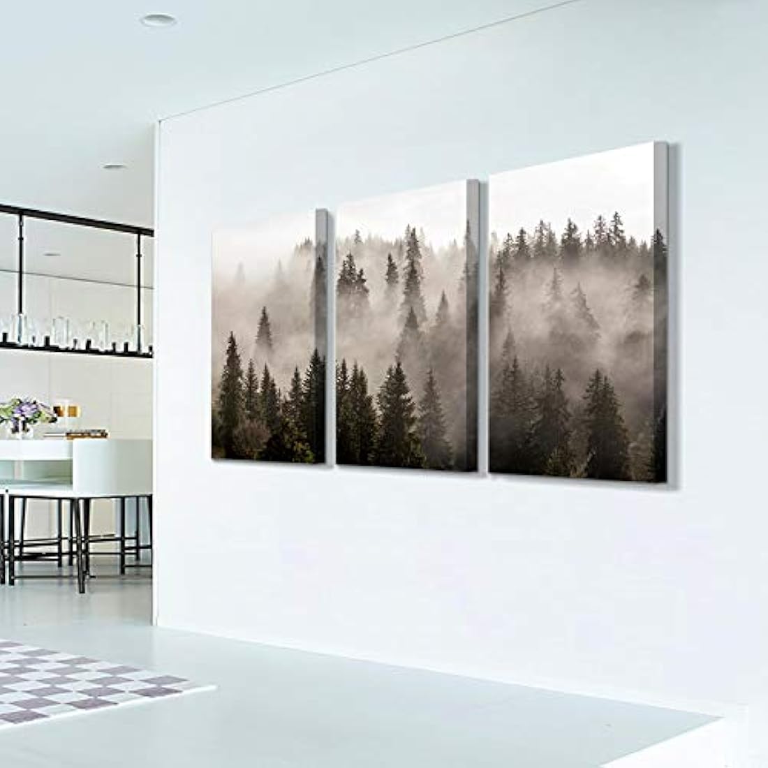 Lienzo decorativo para pared, diseño de bosque