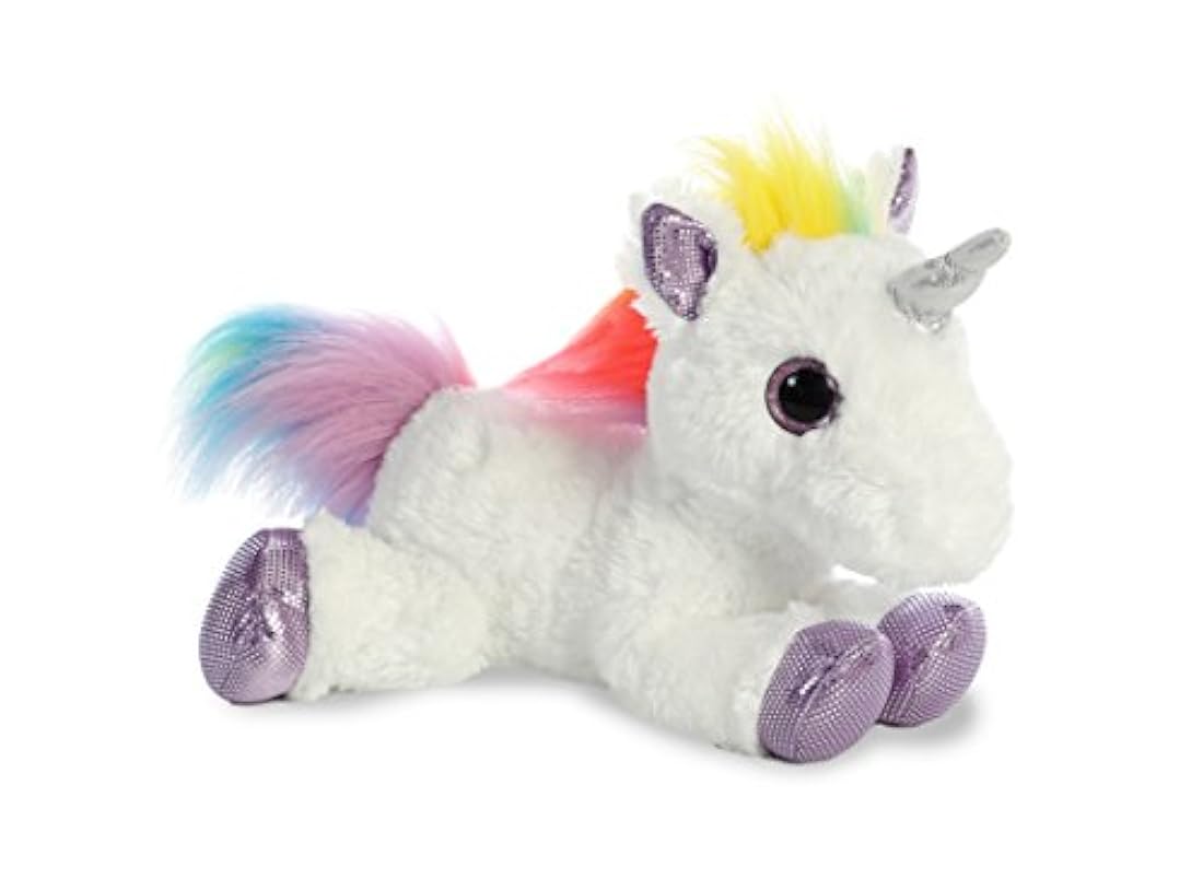 Aurora World Flopsie Peluche Animal, Rainbow Unicorn, 12
