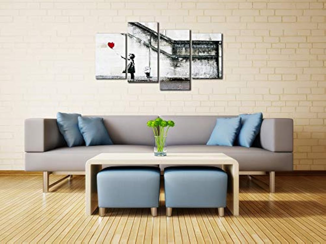 Lienzo decorativo con globo rojo HD para decoración de pared