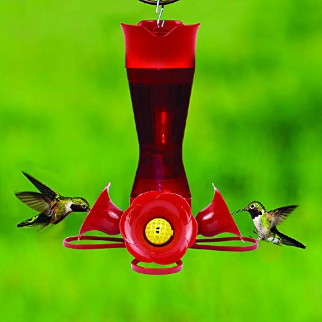 Comedero para colibrí plástico, 8.0 fl oz, color rojo