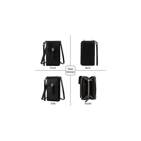 Bolsos cruzada de cuero para teléfono celular para mujer