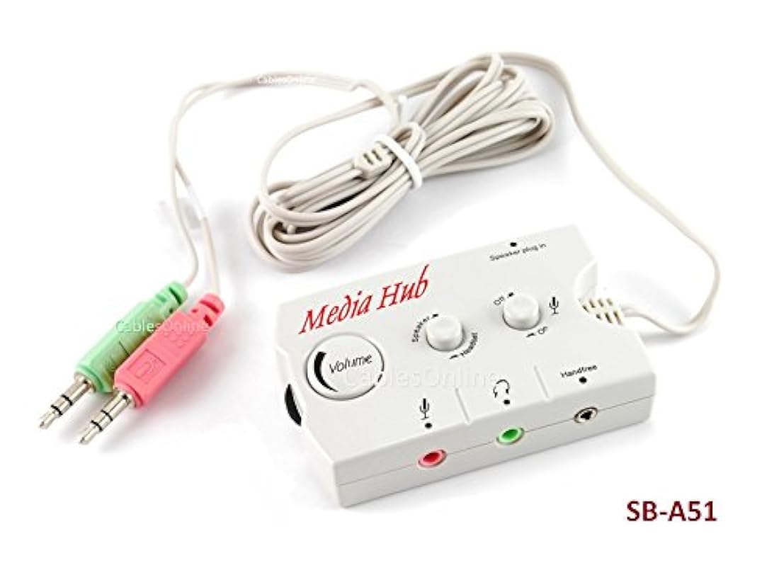 Conmutación de audio Altavoz/auriculares Hub - Manhattan