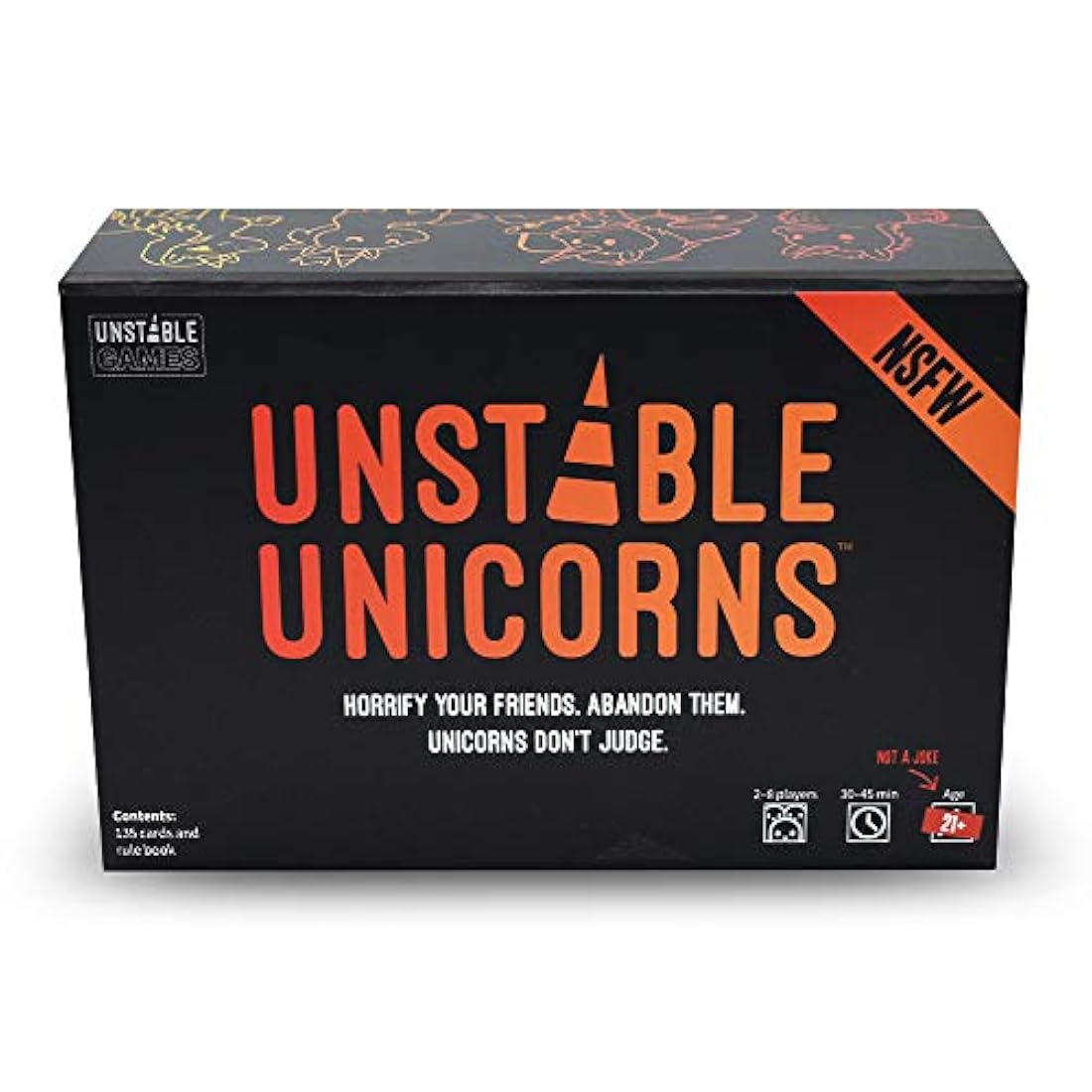 Juego de cartas NSFW de Unicornios inestables +21 años ingle