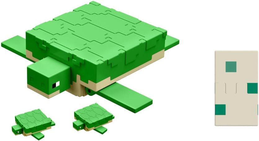 Figura de Acción Tortuga Minecraft de Mattel, 3.25 para Niños
