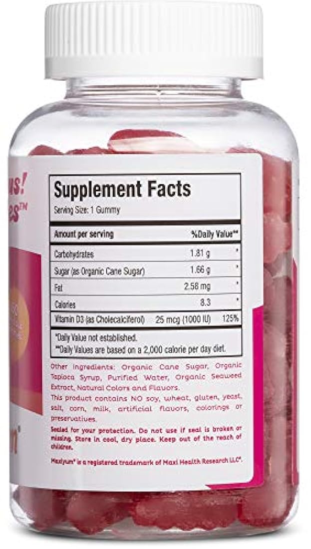 Vitamin D3 Suplemento de sabor a cereza para niños y adulto