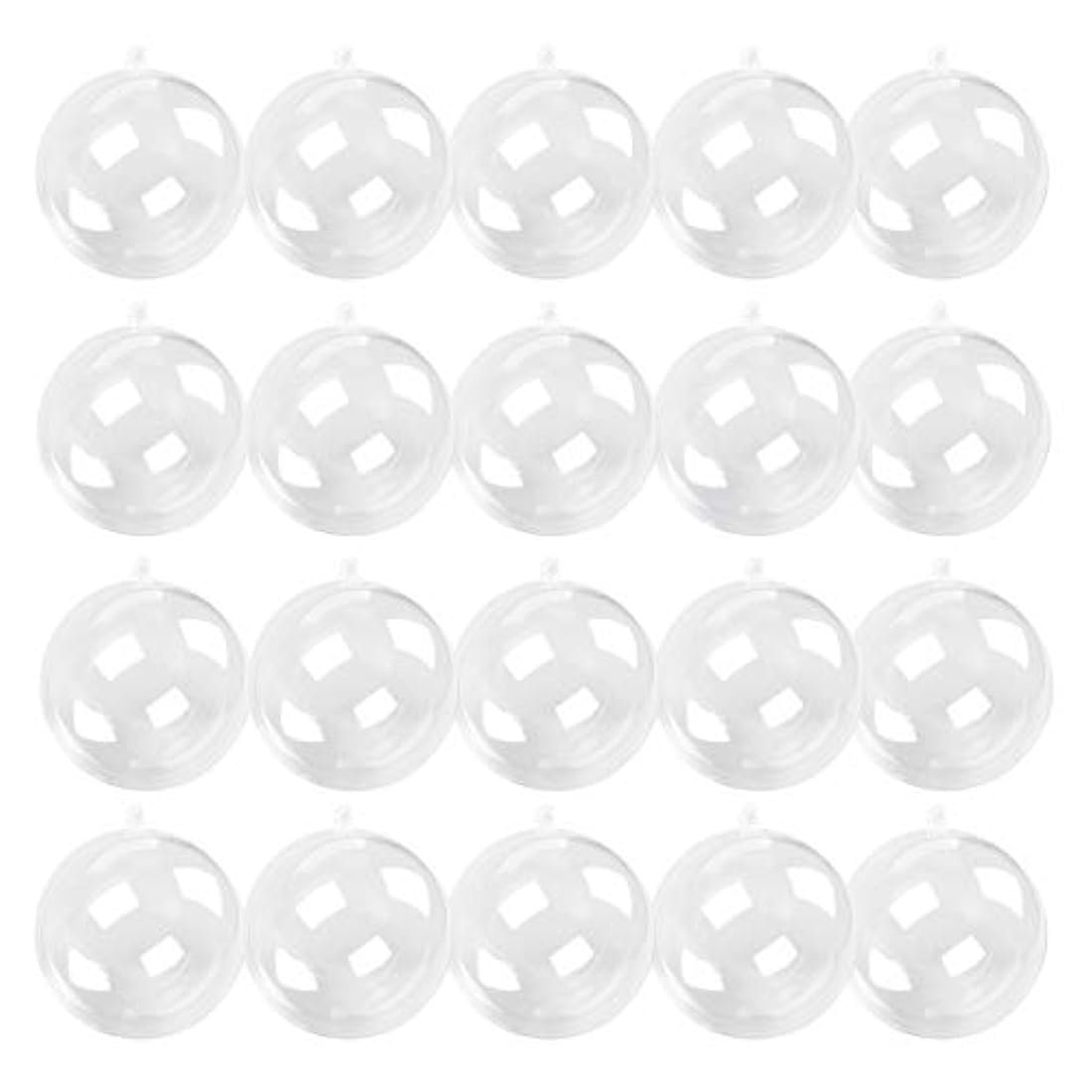 20 unidades de bolas de plástico transparente rellenables