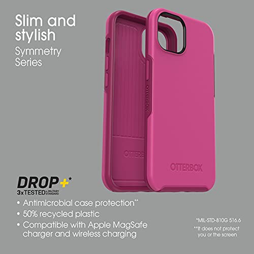 OtterBox Symmetry Series - Funda solo para iPhone 13, rosa renacimiento