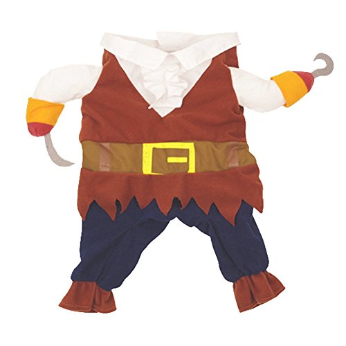Nacoco - Disfraz para mascotas, perros y gatos, de Piratas del Caribe (XS)