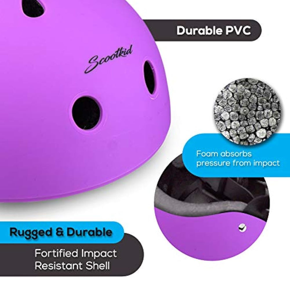 Casco deportivo para bicicleta violeta HURTLE HURHLP24