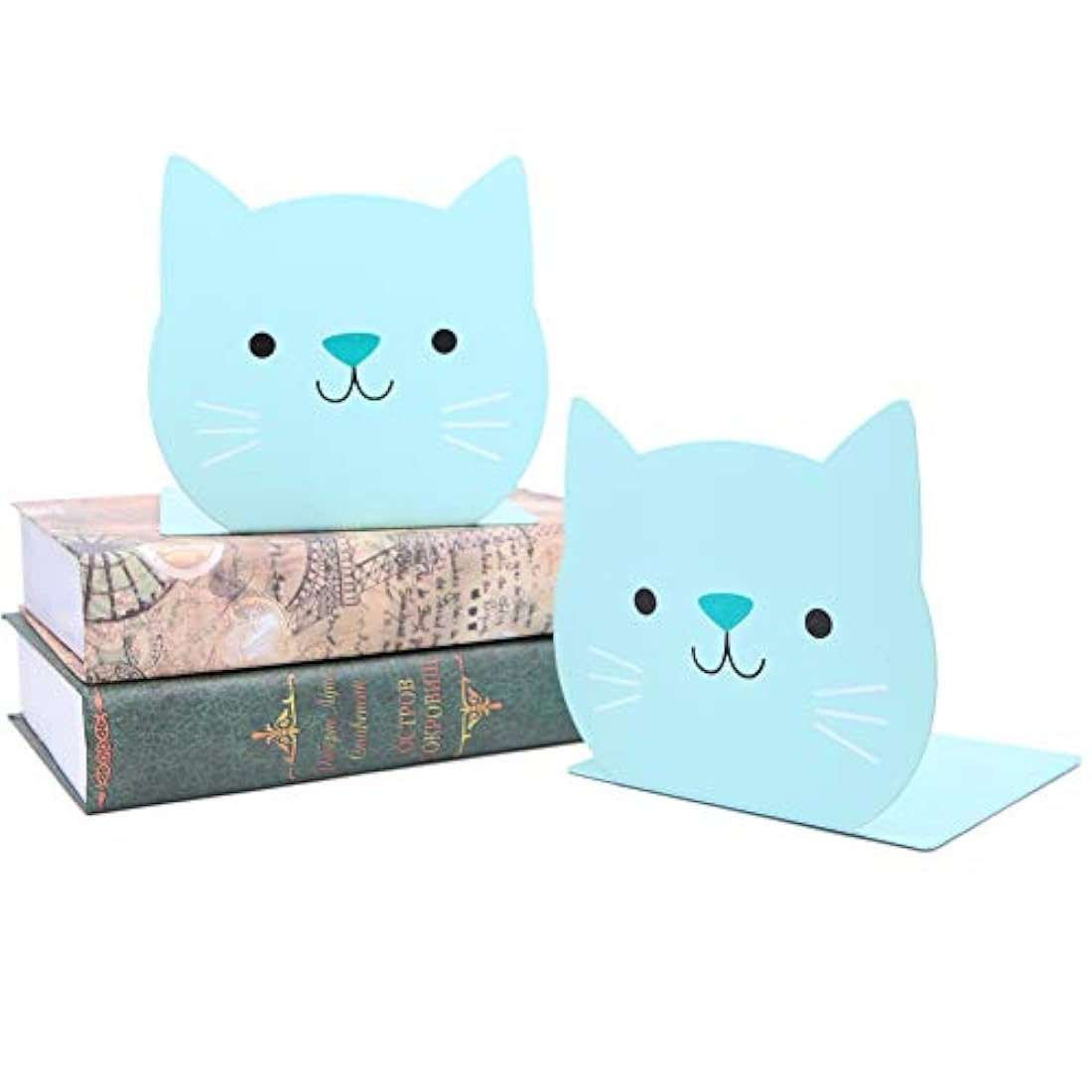 Sujetalibros patrón de gato niños libro de estudiantes