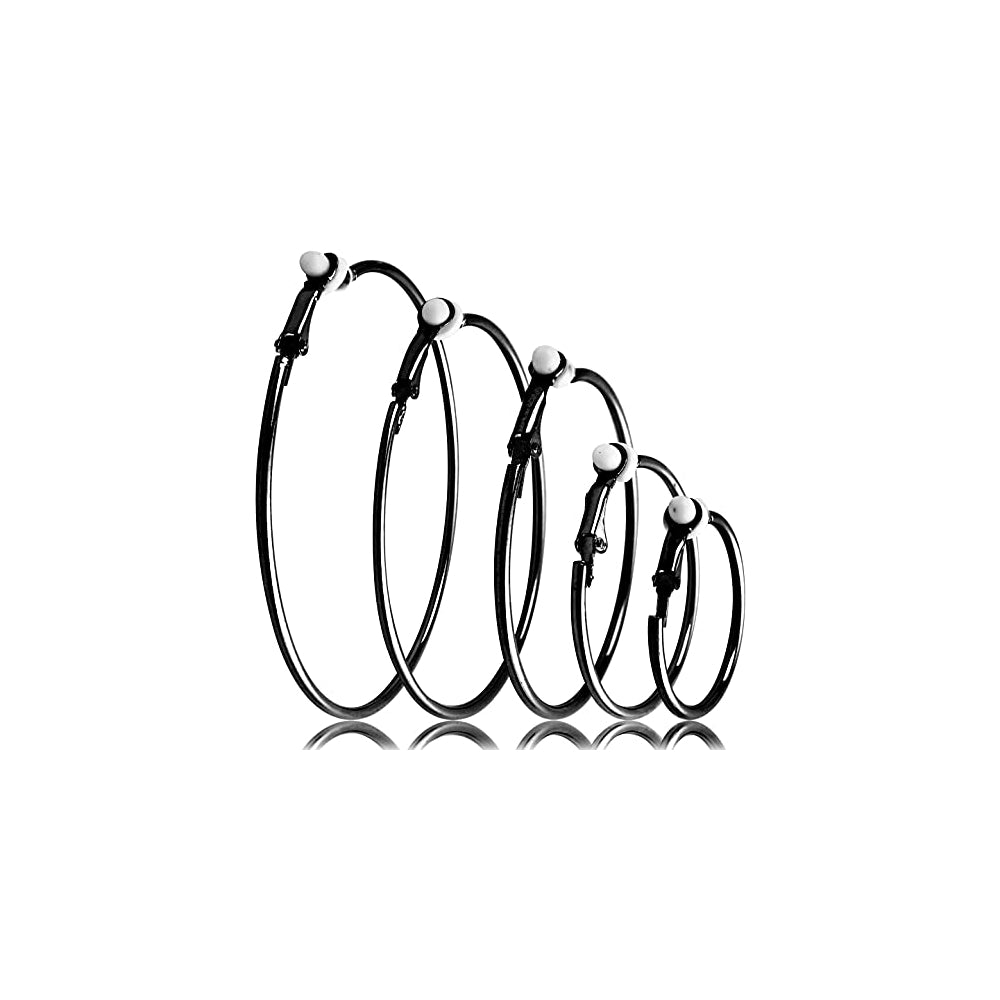 Aretes de clip para mujer 5 pares