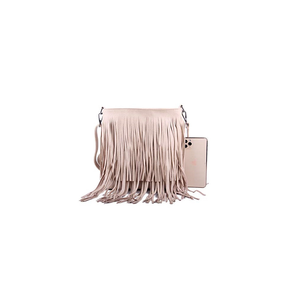 Bolso de hombro para mujer con flecos Body Bag