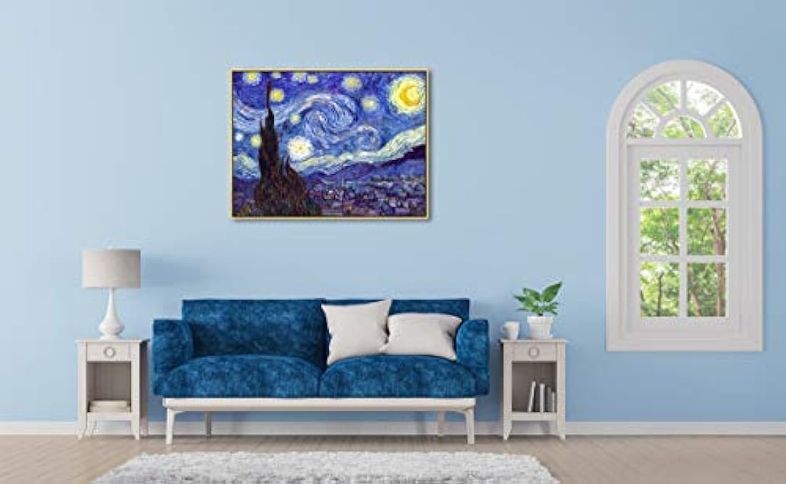 Wieco Art Lienzo impreso, estirado y enmarcado