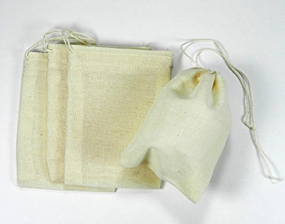 Juego de 4 bolsas con cordón para cerrar especias