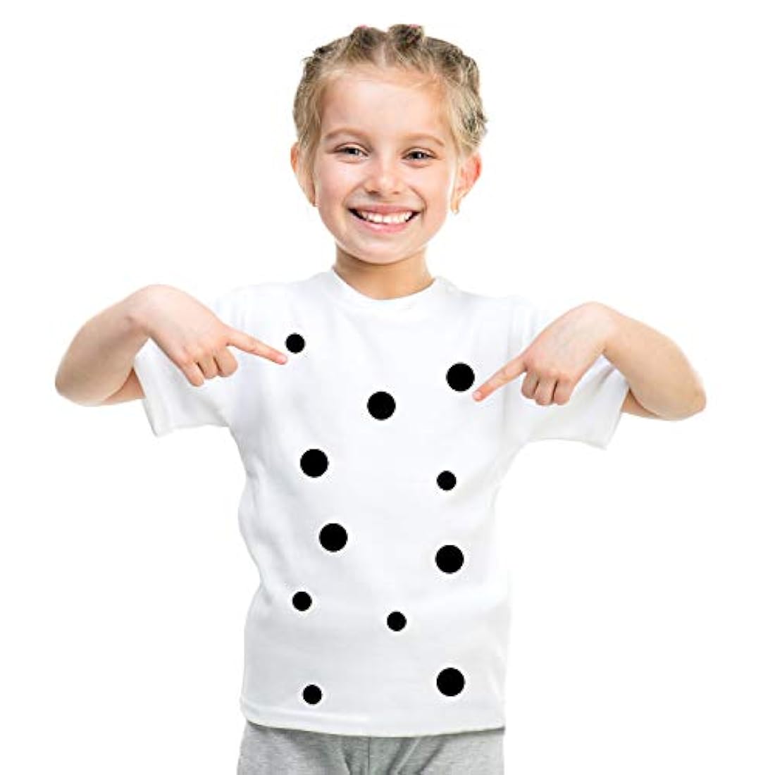 Iceyyyy Círculos de fieltro adhesivo negro