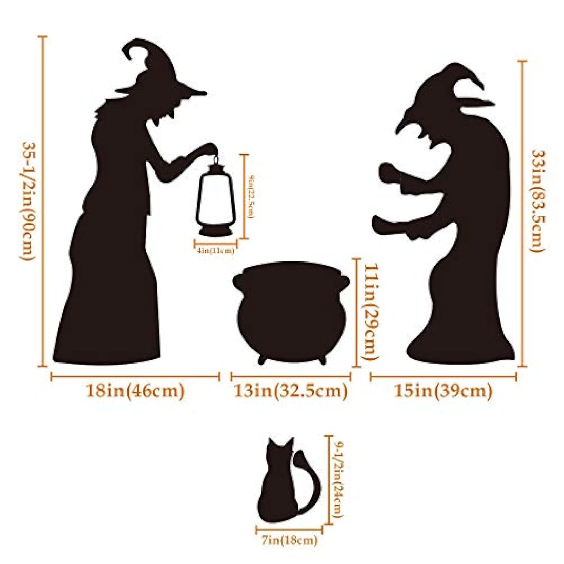 Kits de Decoración Decoraciones de Halloween, 2 brujas