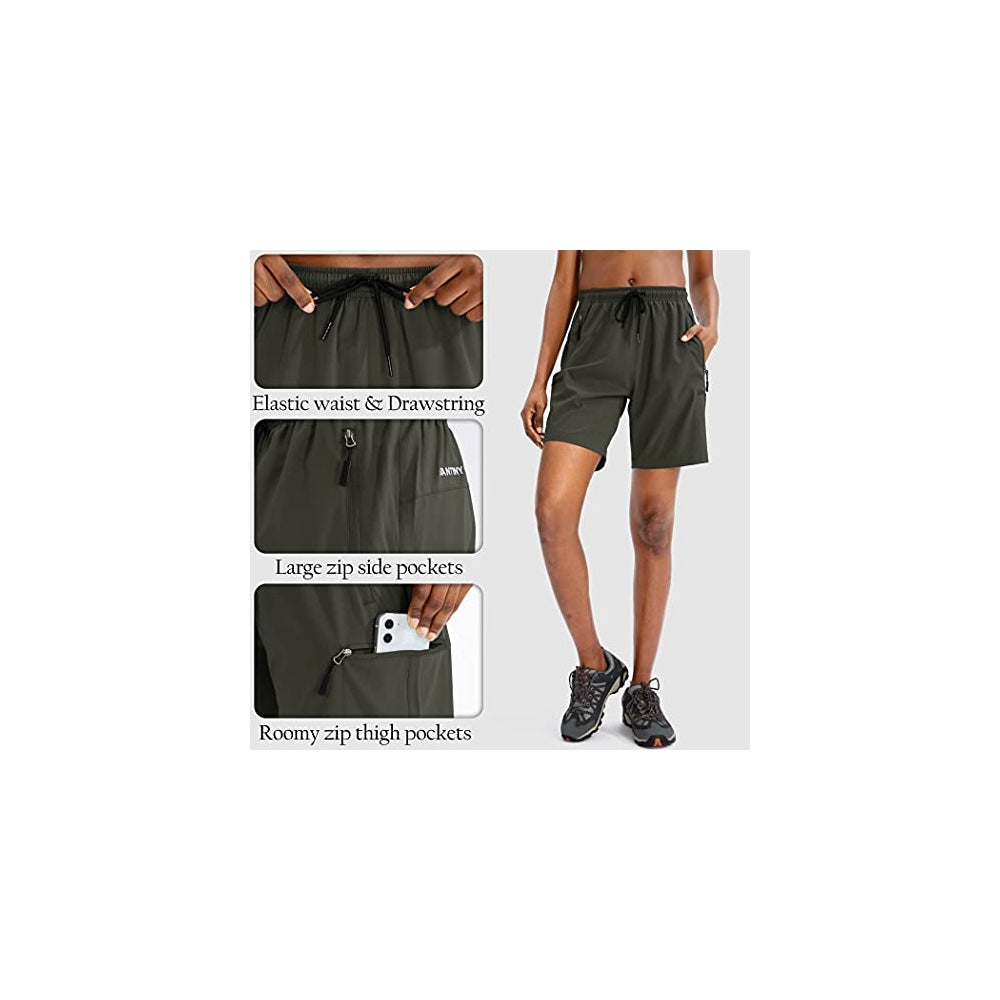 Shorts cortos de senderismo para mujer talla XL